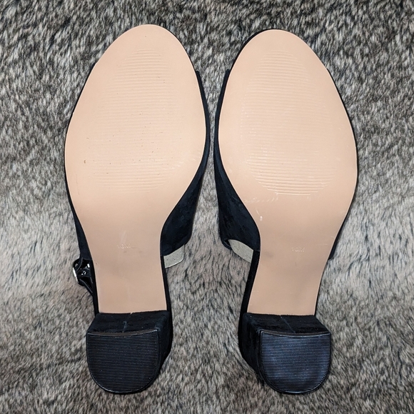 Steve Madden Deagen Black Suede Peep Toe Heels Women's 10 NWOT - Picture 13 of 13